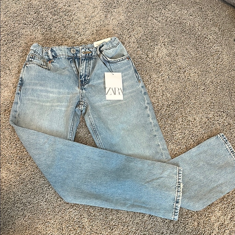 Zara Blue Straight Leg Jeans